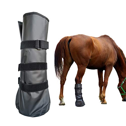 Hoof Soaking Boot Horse Soaker Hooves Treatment Bag with EVA Pad 1 Pair