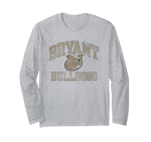 Bryant Bulldogs Vintage Worn Gray Officially Licensed Long Sleeve T-Shirt