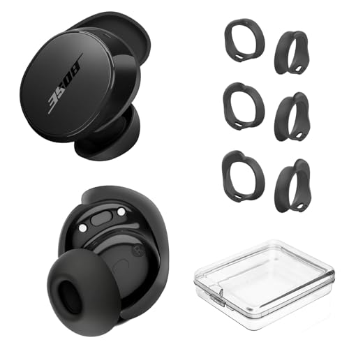 Bose QuietComfort Earbuds (2024) pCzیP[XACONTEME JritVR\tgP[XASAtg LED \ (Black Tips)