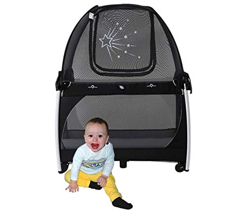 Aussie Cot Net Crib Tent Fits A Pack N Play - Portable Travel Tent To Keep Baby From Climbing Out - Black Crib Netting Helps Settle Baby To Sleep Better And Longer #TOP4