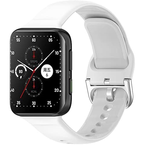 Shieranlee Straps Compatible with Oppo Watch 2 46mm Strap, Soft Silicone Sport Wristband Replacement Arm Bracelet Watch Accessories for Oppo Watch 2 46mm Smartwatch Cover