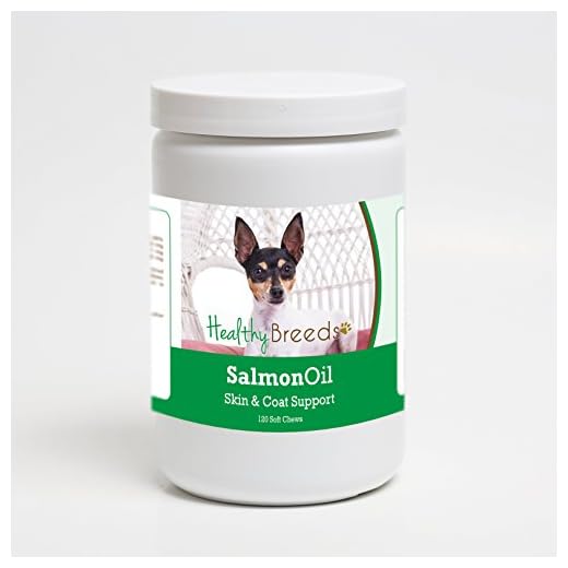 Healthy Breeds Toy Fox Terrier Salmon Oil Soft Chews 120 Count