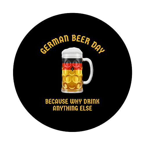 German Beer Day PopSockets Swappable PopGrip, Black - Image 3