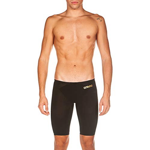 Arena Powerskin Carbon Air² Men's Jammers Racing Swimsuit, Black/Black/Gold, 24