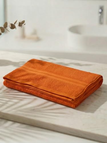 Image of Monte Carlo Essential 100% Cotton Bath Towel | 400 GSM Lightweight & Quick Dry | Soft Absorbent Large Towel 75x150 cm | Skin Friendly Daily Use Bathroom Towel for Men & Women (Jasper) | Oriole