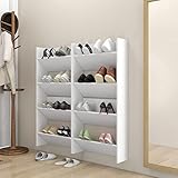 Cuenta con un diseño simple que puede encajar fácilmente en tu hogar.El zapatero está equipado con 2 baldas basculantes para guardar tus zapatos, botas y zapatillas de forma ordenada