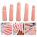 5 Pcs Practice Hand Fake Nails Kit, Silicone False Finger Practice Fingers with False Training Fingers Nails Art Training Fingers for Nail Art Beginners, Lovers and Salon Artists