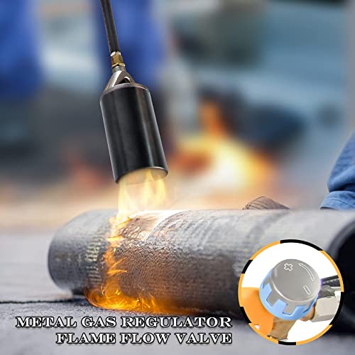 DOMINOX-Propane-Torch-Weed-Burner-Weed-Torch-700000-BTU-Propane-Gas-Blow-Torch-Head-with-Push-Button-Igniter-for-Burning-Weed-Roof-Insulation-and-Roads-Paint-Removal-Propane-Not-Included