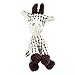 BECCYYLY Jouets en peluche pour chien, en velours côtelé, en forme d'âne, jouet interactif pour chien, jouet à mâcher en peluche, blanc
