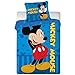 Disney poszewka na kołdrę + poszewka na poduszkę Mickey chłopiec, niebieski, TU