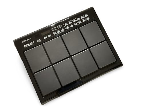 Image of Self Adhesive Silicon Rubber Patchment Set Of 8 Pcs For Roland Octapad SPD-20. Super look & Bounce, Ultimate Premium Quality Silicon, Protect Your Octapad From Hard Hitting.(BLACK)