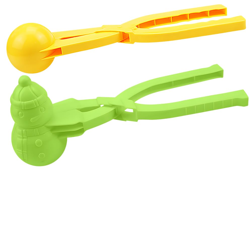 Snowmen Mold Toys Snowmen Maker Toys Kids Snowball Maker Girls Boys Snowball Maker Clips Snowman and Ball Shape Outdoor Winter Snowball Fight Maker Tool Clip Xmas Stocking Fillers by Wonsta