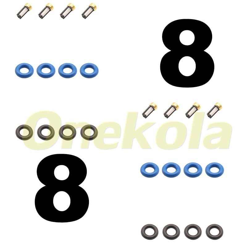 Fuel Injector Service Repair Kit Filters O Rings Seals Grommets for Renault KANGOO/Express/Rapid Dacia Duster IWP-217 75112217 - (Color: 20 Piece Set)