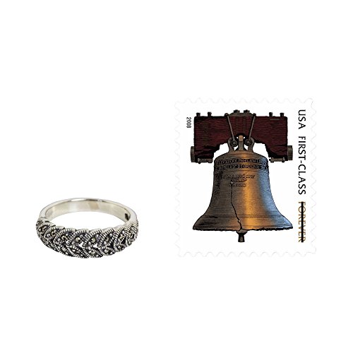 Novica Marcasite .925 Sterling Silver Handcrafted Floral Cocktail Ring, Olive Garland' #TOP3