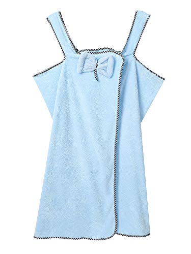 Aislor Kids Girls Bathrobe Cotton Bath Wrap Spa Bath Towel Wrap Terry Cloth Bowknot Bathing Body Cover Up3