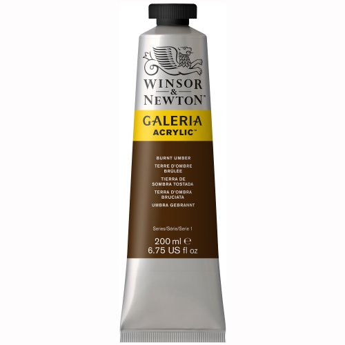Image of Winsor & Newton Galeria Acrylic Color Tube, 200ml, Burnt Umber