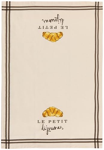 Image of Now Designs Printed Cotton Dishtowel - Le Petit Dejeuner