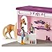 Schleich Horse Club Sofia's Beauties Horse Pop-Up Boutique with Hair Brushing Accessories and Figurines - 25-Piece Brushable Hair Pop-up Horse Salon Boutique For Grooming Horses, Gift for Kids Ages 4+