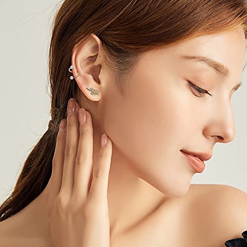 Ironbox 18 Pcs 16G Cartilage Earrings Studs For Women Men Surgical Steel Tragus Couch Helix Piercing Jewelry Opal Flower Leaf Cz Cartilage Helix Earrings #TOP3