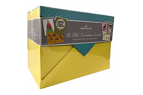 Hallmark 25 All-Occasion Cards with Greeting Card Organizer