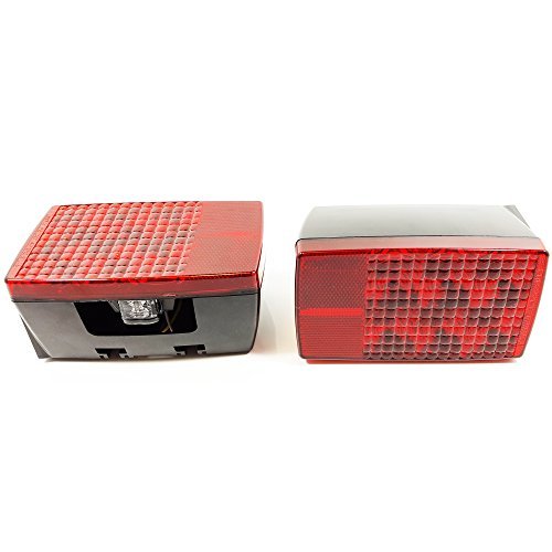 6" TecNiq Submersible LED Stop -Turn -Tail Light Set For Trucks, Trailers, RVs with License Plate Light