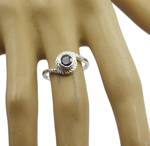 Bague iolite argent 925 anti ternissement bijou authentique durable
