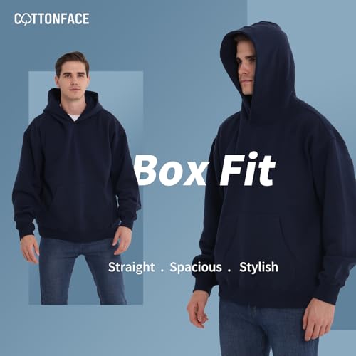 Streetwear Hoodies for Men – Midweight Box Fit Oversized Pullover, Soft Fleece Sweatshirt for Casual Comfort3
