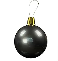 Vista 17 de Adornos inflables de Navidad – Bolas de Navidad de gran tamaño de 8", 17", 27" para patio exterior, césped, árbol - Decoración navideña para Rosa