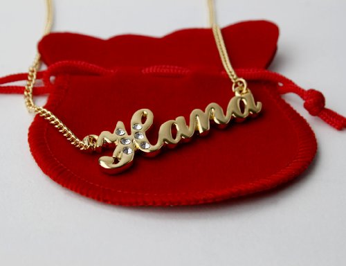 Buy Name Necklace Hana 18k Gold Plated At Amazon In