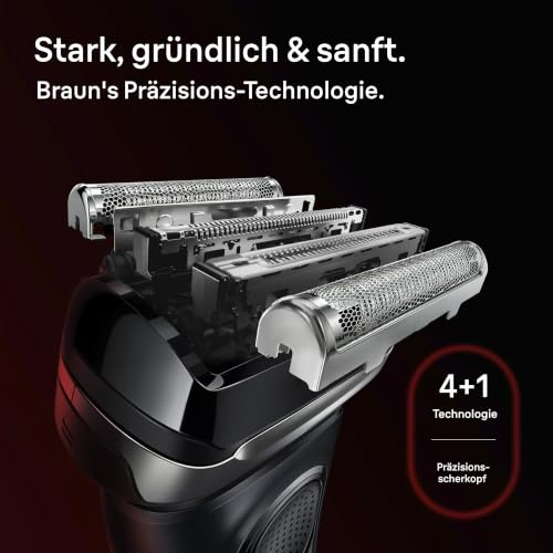 Braun Rasierer Herren Elektrisch Series 9 Sport, 9100si, Schwarz – Ansicht 3