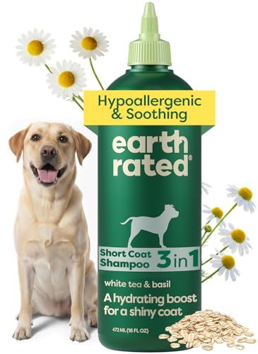 Earth Rated Hypoallergenic 3-in-1 Soothing Dog Shampoo & Conditioner for Dogs & Puppies,...