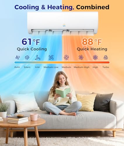 Image of Mini Split Ac /Heating System, 12000 BTU Inverter Mini Split AC Unit
