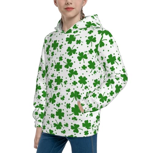 St Patrick's Day4 Kid Hoodies Boys Sweatshirts Girls Pullover with Pocket2