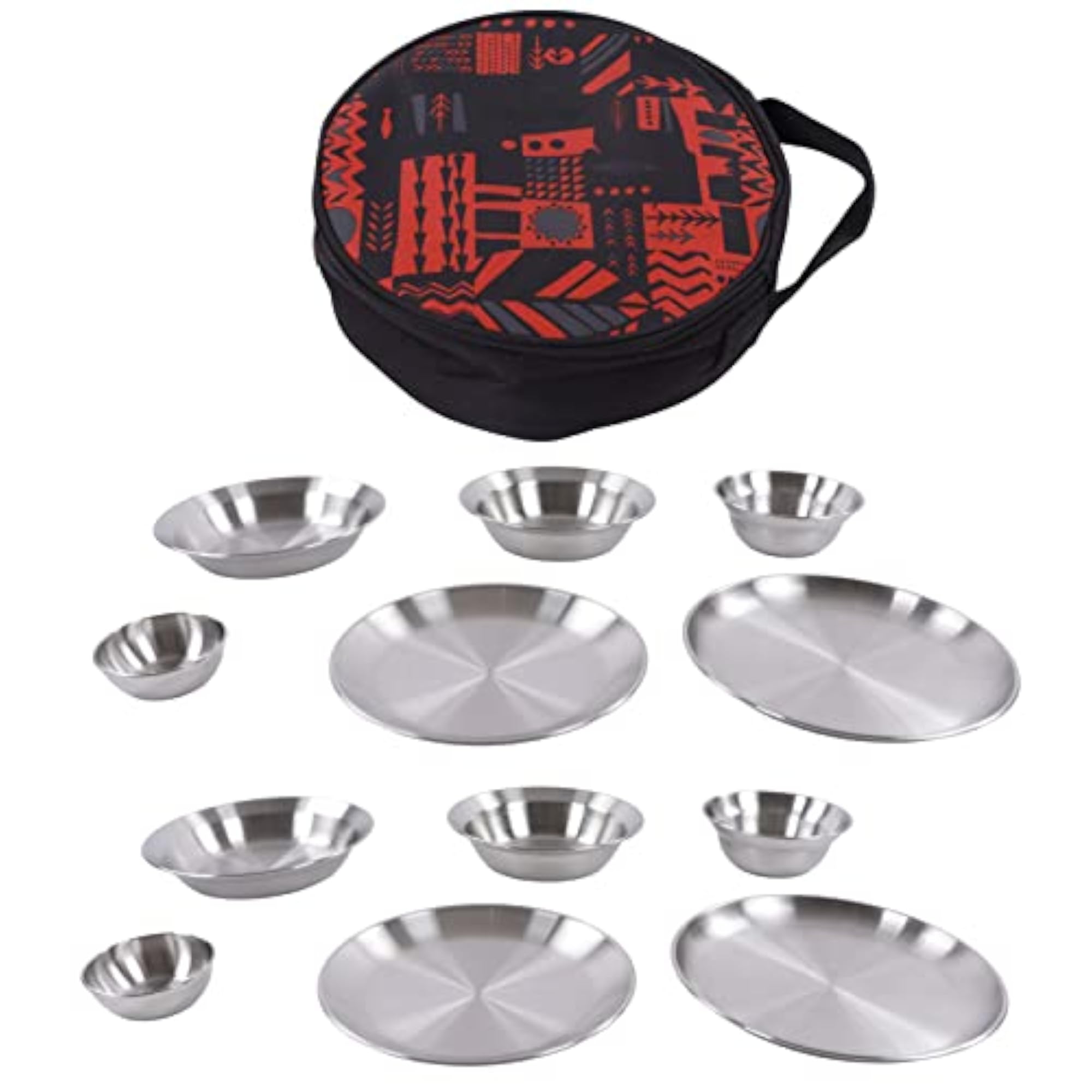 Camping Plate Bowl Set for Outdoor Cooking