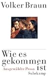 Wie es gekommen ist: Ausgewählte Prosa - Volker Braun 