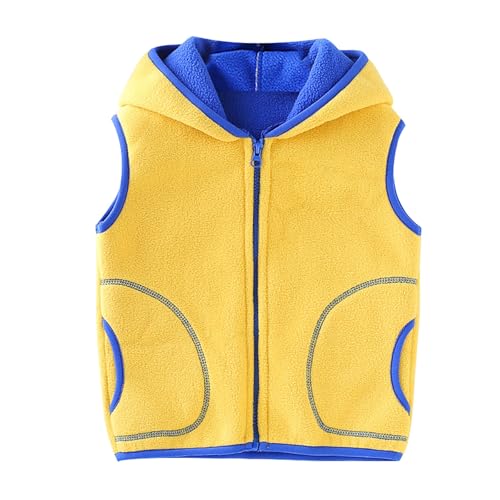 Children's Sleeveless Fleece Vest for Boy Girl Thickened Warm Casual Jacket for Autumn Winter Fleece Coat Tops