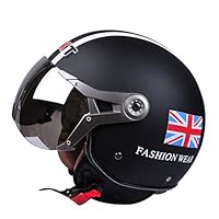 Open Helm Motorhelm Jet Helm Piloot Helm Vintage Retro Scooter Cruiser Helm Helm Unisex Met DOT/ECE Goedkeuring E,XL Open Helm Motorhelm Jet Helm Piloot Helm Vintage Retro Scooter Cruiser Helm Helm Unisex Met DOT/ECE Goedkeuring E,XL