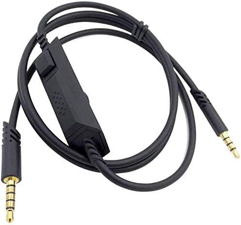 Miniatura 4 de Cable de repuesto A50 para auriculares con control de volumen y cable adaptador de audio para micrófono, compatible con A10A20A30A50A40A40TR,