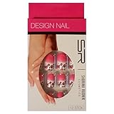 Design Nails Fingernägel, künstlich Design Nail Set 12 Stück mit Kleber Kunstnägel Beauty Nail Artificial Nails Nagel Tips