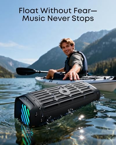 Image of Soundcore Boom 3i by Anker, 50W Compact Outdoor Speaker, Floating Playback | IP68 Waterproof, BassUp 2.0, Saltwater-Resistant, Bluetooth 5.3, 16H, TWS, ideal for Kayak /Fishing /Camping