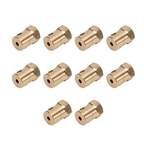 Conector de acoplamento flexível de 10 peças de 7 mm, acoplamento flexível de motor, conector hexago