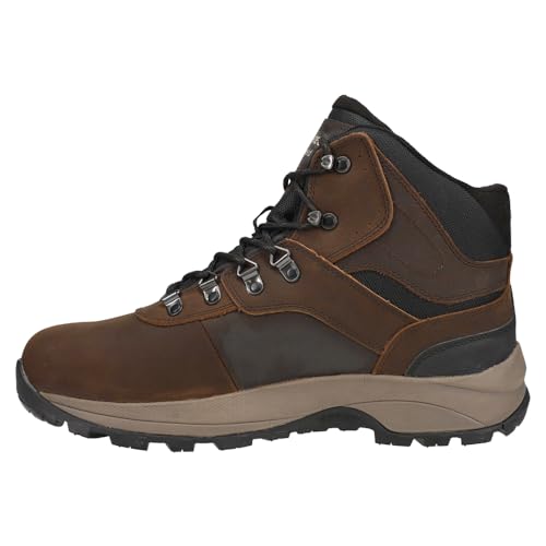 Drew Men's Trek Dark Brown Leather Boots – Ankle-High Nubuck Boots For Everyday Wear