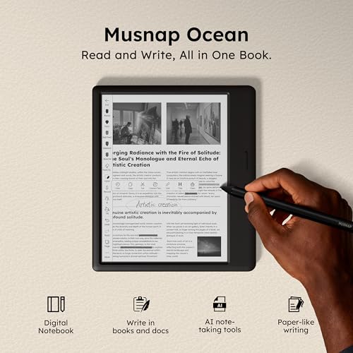 Image of Ocean 64GB+4GB 7 incheBook Reader Supports Handwriting, 7 inchE-Ink Paper Tablet with Long Battery Life for Reading and Writing (Not Included Musnap Stylus Pen)