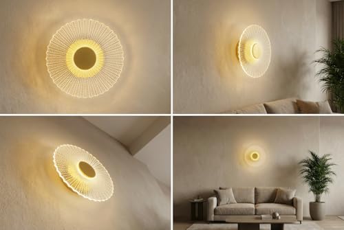 Image of Spider Glow Modern LED Wall Light, 3 in 1 Light Modes, Warm White, Neutral White, Cool White, Decorative Spiral Wall Light for Living Room, Bedroom, Staircase, Hotel, Indoor Wall Lighting