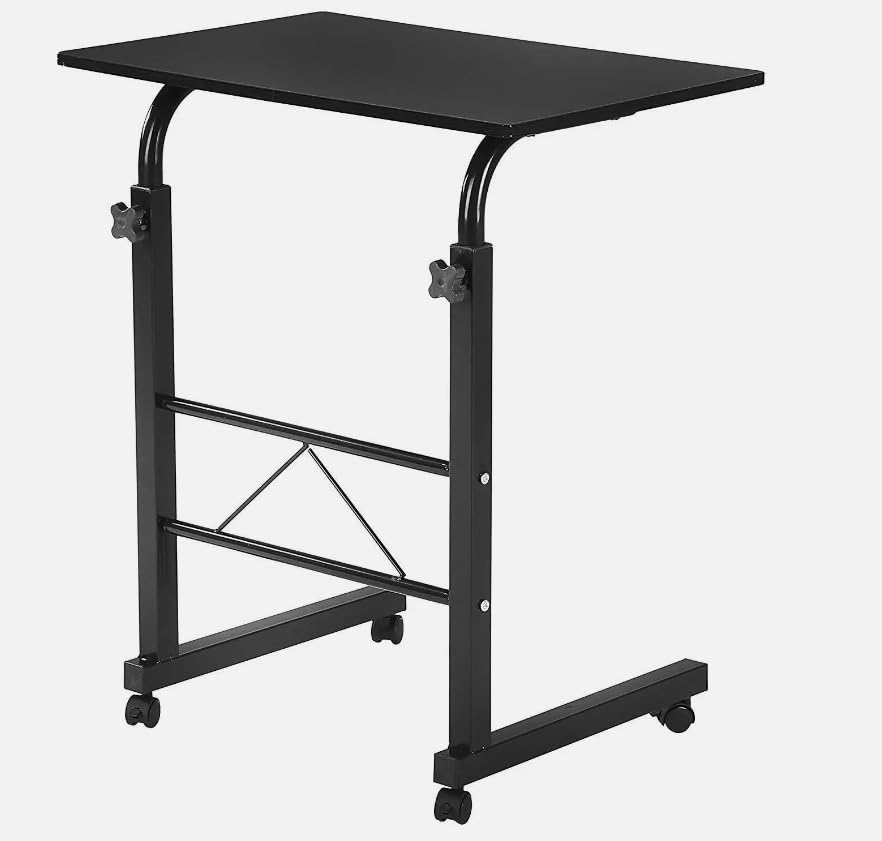 YFZZBH Rolling Office Laptop Table Adjustable Height 38in Computer Desk Stand New