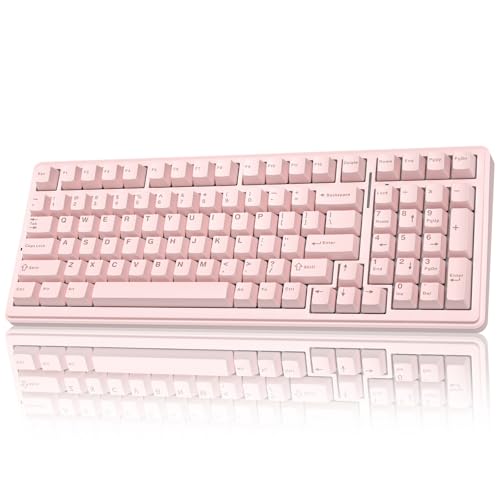 AULA F99 Wireless Mechanical Keyboard-Silent Version,Tri-Mode(BT5.0/2.4GHz/USB-C),Gasket...
