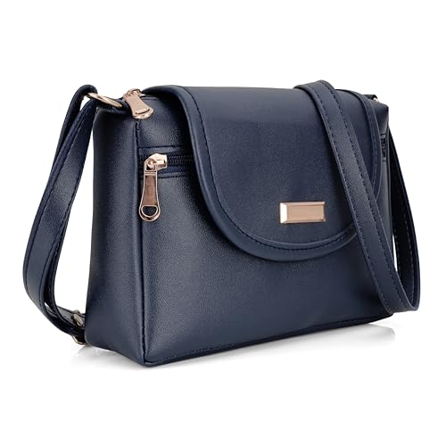 Image of J I ACCESSORIES Women's Stylish Crossbody Sling Bag - Elegant PU Leather Small Shoulder Purse with Adjustable Strap - Casual & Travel Handbag