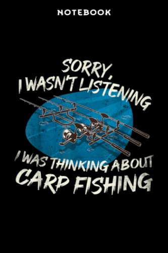  Notebook Rōd Pōd mōtif sōrrÿ wās thinking ābōūt Cārp Fishing Grāphic: 6\