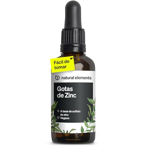 Zinc Iónico Líquido 100ml - 15mg de Sulfato de Zinc por dosis - Sin alcohol y alta absorción - Fórmula completa para piel, uñas, cabello y sistema inmunitario - Vegano y probado en Laboratorio