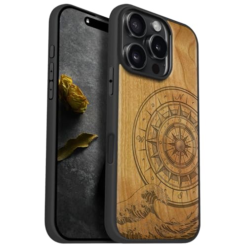 Coque bois iPhone 16 Pro compatible Magsafe pour un style naturel